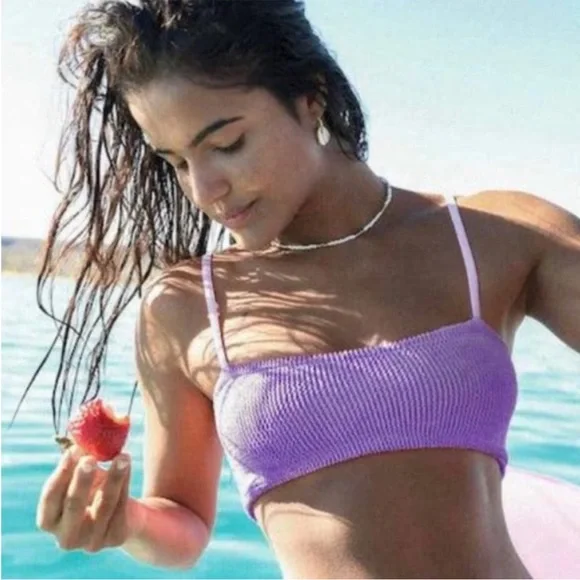 NWT 🦄 Hunza G NWT Gigi Bikini in Lilac - Picture 3 of 8